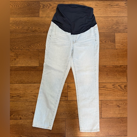 Madewell Maternity Over-the-Belly Perfect Vintage Jeans in Delora Wash NWT - Picture 7 of 9